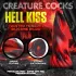 Creature Cocks Hell Kiss - keerdunud silikoondildo - 19 cm (punane)