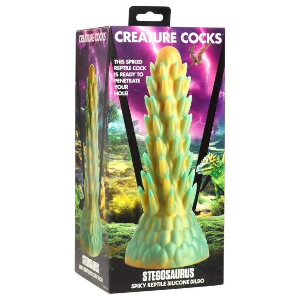 Creature Cocks Stegosaurus - silikoonist dildo - 20 cm - roheline