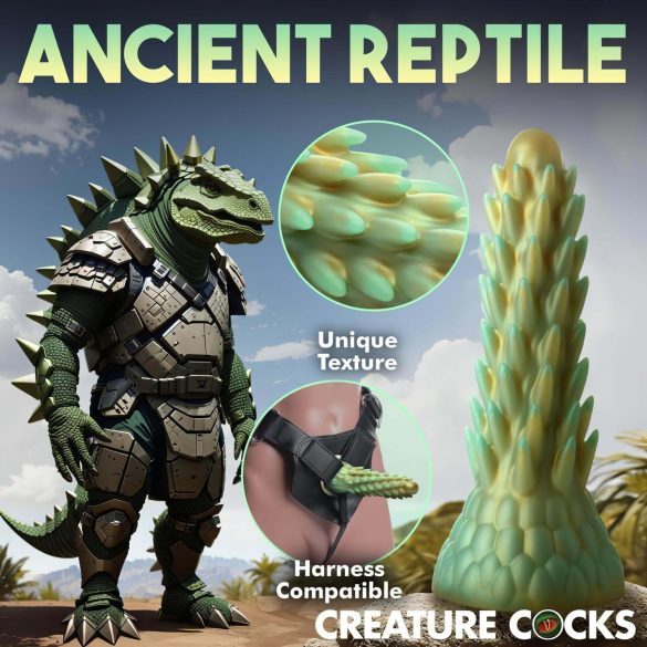 Creature Cocks Stegosaurus - silikoonist dildo - 20 cm - roheline
