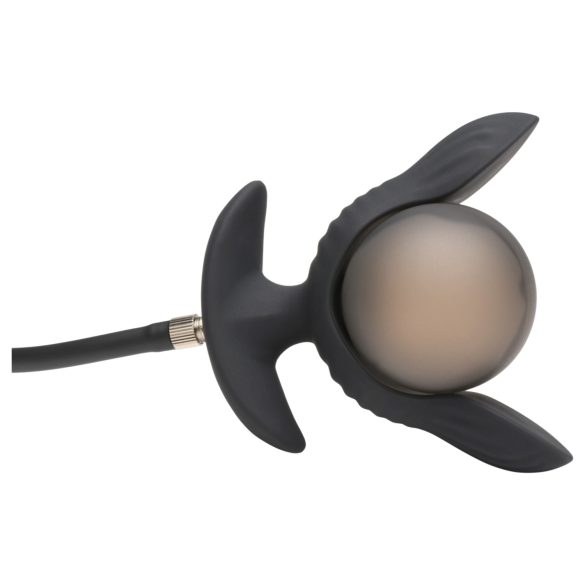 XR Brands - täispumbatav vibreeriv anaalplugg - must