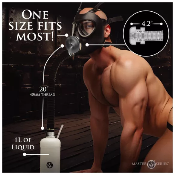 XR Brands - 2in1 imemismask ja aroomiinhalaator - must