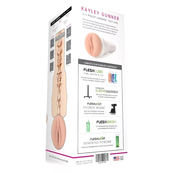 Fleshlight Kayley Gunner - realistlik masturbaator - vagina - naturaalne