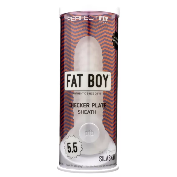 Perfect Fit - Fat Boy Checker Box - peenisekate (15 cm, valge)