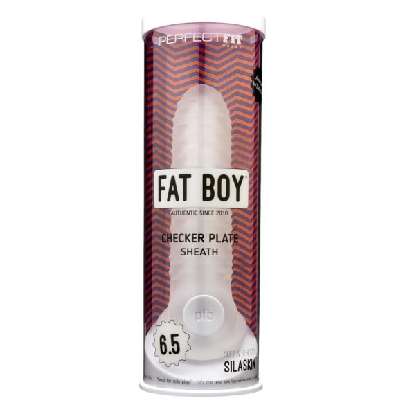 Fat Boy Checker Box - peenisehülss (17cm) - valge