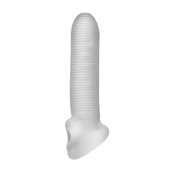 Perfect Fit - Fat Boy Micro Ribbed - peenisekate (17 cm, valge)