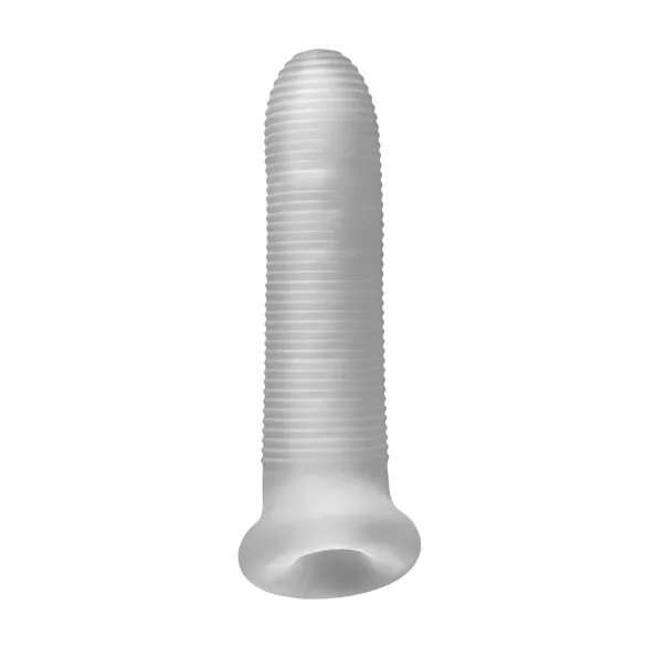 Perfect Fit - Fat Boy Micro Ribbed - peenisekate (17 cm, valge)