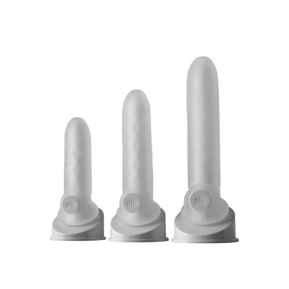 Perfect Fit - Fat Boy Micro Ribbed - peenisekate (17 cm, valge)