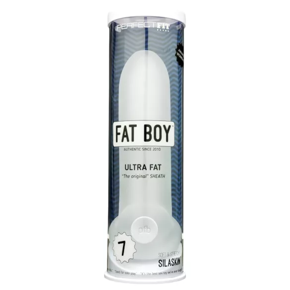 Perfect Fit - Fat Boy Original Ultra Fat - peenisekate (19 cm, valge)