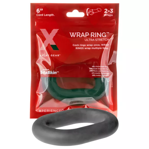 Perfect Fit Ultra Wrap 6 - tugev peeniserõngas - must 15cm