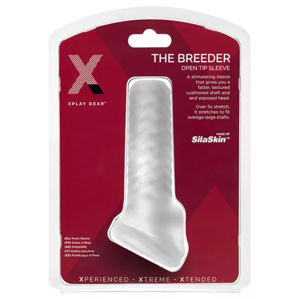 Perfect Fit Breeder - avatud peenisehülss - valge