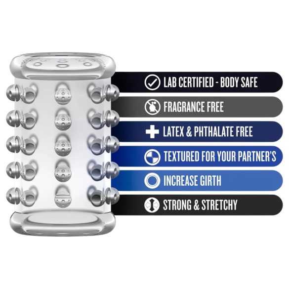 Stay Hard - täppidega peenisemansett - läbipaistev