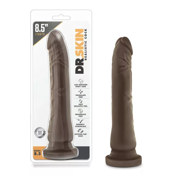 Dr. Skin 8,5 - iminapaga elutruu dildo (pruun, 20,5 cm)