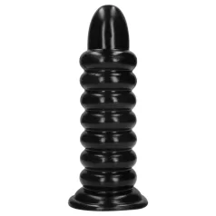 Ouch! Spiral Force - keerdunud anaalplugg (must) - 23,5 cm