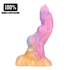 Ouch! Rainbow Invader - silikoon fantaasiadildo (vikerkaar)