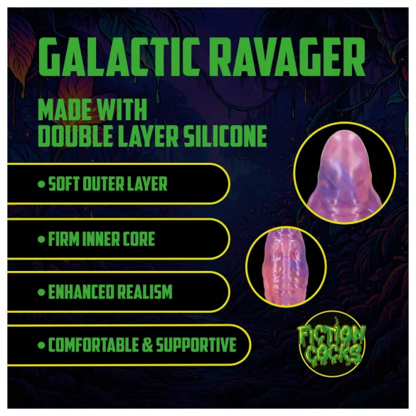 Ouch! Galactic Ravager - silikoon fantaasiadildo (lilla)