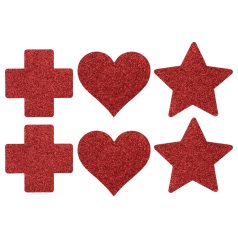 Le Désir - nibukleepsude komplekt - 3 paari - punane