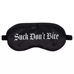  Ouch! - “Suck Don’t Bite” kirjaga satiinne silmamask (must)