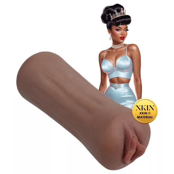 XKIN Beauty Queen Lulu - elutruut kunstvagiina masturbaator (tume naturaalne)