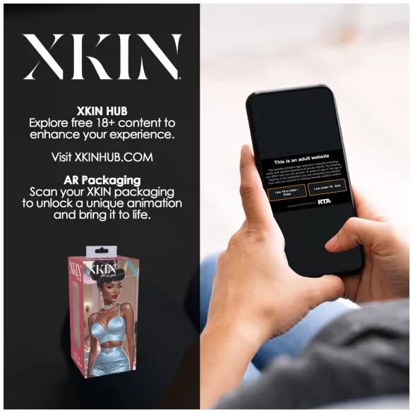 XKIN Beauty Queen Lulu - elutruut kunstvagiina masturbaator (tume naturaalne)