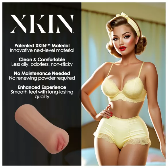 XKIN Party Slut Bettie - elutruudne masturbaator-tupejäljend (naturaalne)