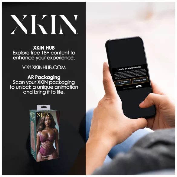 XKIN Next Door Amani - elutruust kunsttupest masturbator (tume naturaalne)