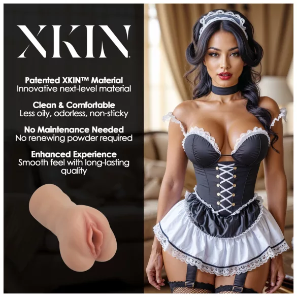 XKIN Maid Lacey - elutruu kunsttupp-masturbaator (naturaalne)