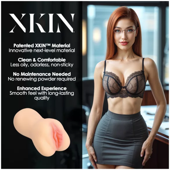 XKIN Amber Blowfiled - elutru masturbaator-tupenukk (naturaalne)