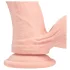 RealRock - topelttihedusega naturaalne vibraator (nahavärvi) - 18 cm