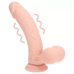   RealRock - topelttihedusega naturaalne vibraator (ihukarva) - 20 cm