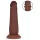 RealRock - topelttihedusega realistlik dildo (pruun) - 15,5 cm