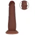 RealRock - topelttihedusega realistlik dildo (pruun) - 15,5 cm