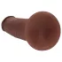 RealRock - topelttihedusega realistlik dildo (pruun) - 15,5 cm