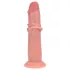 RealRock - topelttihe realistlik dildo (naha toon) - 15,5 cm