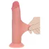 RealRock - topelttihe realistlik dildo (naha toon) - 15,5 cm