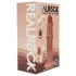RealRock - topelttihedusega naturaalne dildo (päevitunud) - 15,5 cm