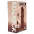 RealRock - topelttihe realistlik dildo (pruun) - 18,5 cm