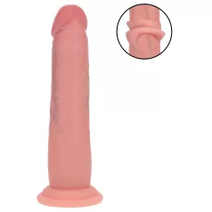 RealRock - topelttihe realistlik dildo (nahatooni) - 18,5 cm