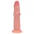 RealRock - topelttihe realistlik dildo (nahatooni) - 18,5 cm