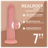 RealRock - topelttihe realistlik dildo (nahatooni) - 18,5 cm