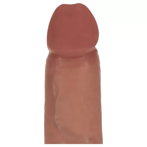 RealRock - topelttihedusega elutruu dildomassaaž (päevitunud) - 18,5 cm