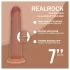 RealRock - topelttihedusega elutruu dildomassaaž (päevitunud) - 18,5 cm