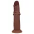 RealRock - topelttihedusega realistlik dildo (pruun) - 20,5 cm