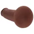 RealRock - topelttihedusega realistlik dildo (pruun) - 20,5 cm