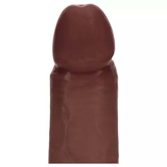 RealRock - topelttihedusega realistlik dildo (pruun) - 20,5 cm