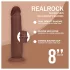 RealRock - topelttihedusega realistlik dildo (pruun) - 20,5 cm