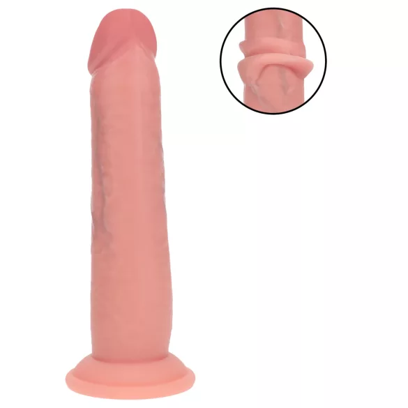 RealRock - kahekordse tihedusega realistlik dildo (kehavärvi) - 20,5 cm