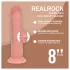 RealRock - kahekordse tihedusega realistlik dildo (kehavärvi) - 20,5 cm