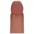 RealRock - topelttihe realistlik dildo (päevitunud) - 20,5 cm