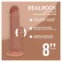 RealRock - topelttihe realistlik dildo (päevitunud) - 20,5 cm