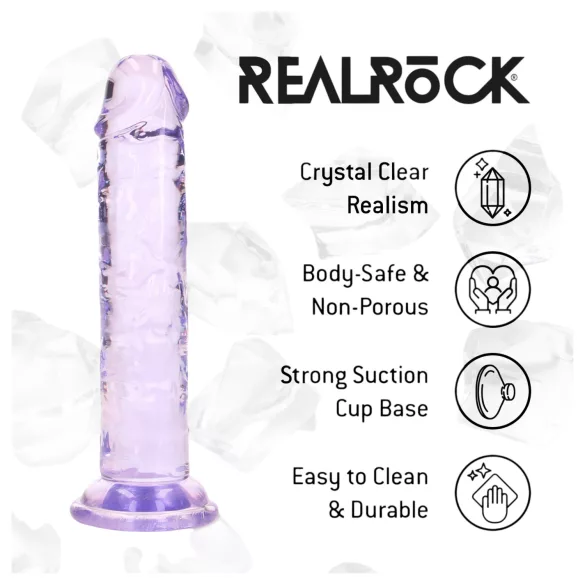 RealRock - elutruu dildo iminapaga (lilla) - 12,7 cm